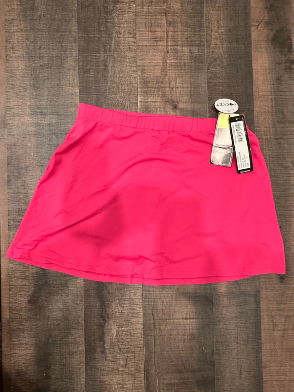 Hot Pink Elastic Waist Skort